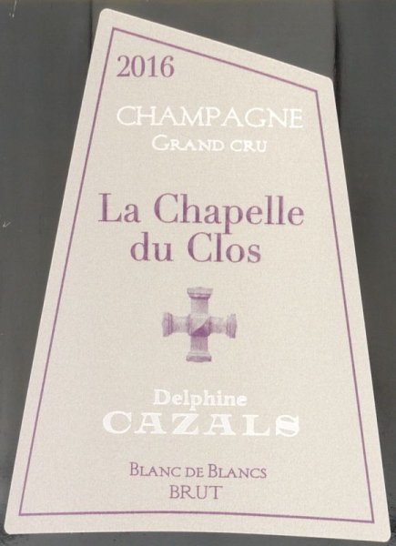 画像2: 2016 クロード・カザル シャペル・デュ・クロ グランクリュ / シャンパーニュ 750ml［正規品］ (2)