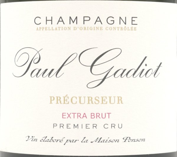 画像2: 正規品 2014 シャンパン ポンソン ポール・ガディオ プレキュルスール 750ml フランス シャンパーニュ (2)