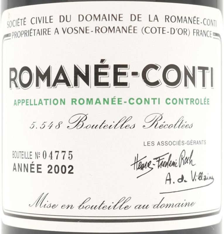 DRC ROMANEE-CONTI 2002 ロマネコンティ